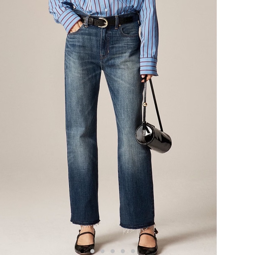 J.Crew nipped‎ straight rigid high rise jean size 26
